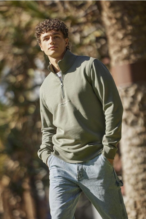 Only & Sons onscurated reg half zip sweat noos
